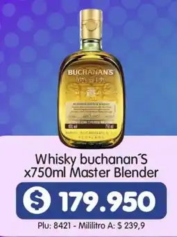 Surtifamiliar Whisky buchanan'S master blender oferta