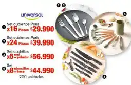 Metro Universal set cubiertos paris oferta
