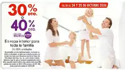 Metro Puntos ropa interior oferta