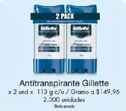 Metro Antitranspirante Gillette oferta