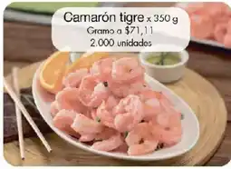 Metro Camarón tigre oferta