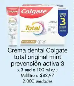 Metro Colgate crema dental total original mint oferta