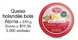 Metro Alpina queso holandés bola oferta