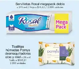 Metro Rosal servilletas diarias oferta