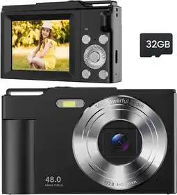 Falabella Cámara Digital Compacta 16x Fhd 1080p Niños Negro oferta