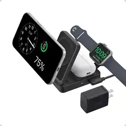 Falabella Estación de carga magnetica MagGo 3-1 15W, Apple Watch oferta