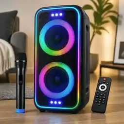 Falabella Parlante Bluetooth DP-2616 Portátil Con Micrófono Control Karaoke oferta