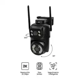 Falabella Cámara Inteligente Movimiento Exterior Space Doble Lente 3MP oferta