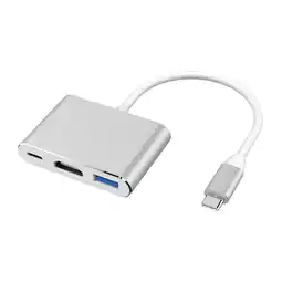 Falabella Adaptador Multipuerto 3 en 1, USB-C a HDMI 4K, USB 3.0 y PD 60W oferta