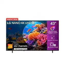 Falabella Televisor 43 Pulgadas Nano 4k Uhd Webos26 Channels Gratís. 43nu850bpsa oferta