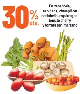 Alkosto En zanahoria, espinaca, champiñón portobello, espárragos, tomate cherry y tomate san marzano oferta