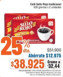Alkosto Café Sello Rojo tradicional oferta