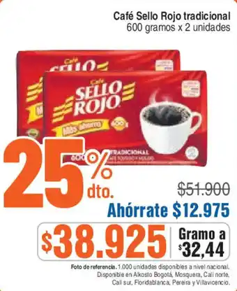 Café Sello Rojo tradicional