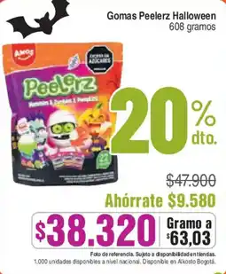 Alkosto Gomas Peelerz Halloween oferta