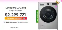 Jumbo Lg - lavadora 23kg carga superior oferta