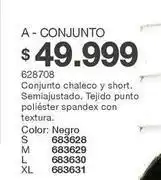 Carmel Textura - a - conjunto 628708 conjunto chaleco y short oferta