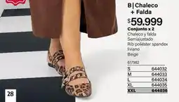 Loguin B| chaleco + falda oferta