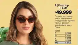 Loguin Suave - crop top + falda oferta