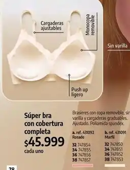 Loguin Súper bra con cobertura completa oferta