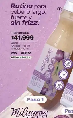 Loguin Mas - shampoo cebolla milagros 450 ml oferta