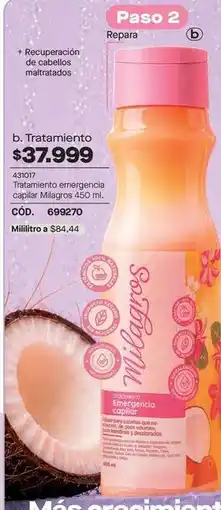Loguin Tratamiento emergencia capilar milagros 450 ml. cód. 699270 oferta