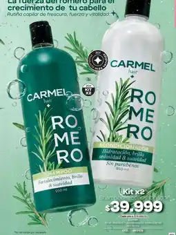 Loguin Hair - carmel hair romero shampoo acondicionador oferta