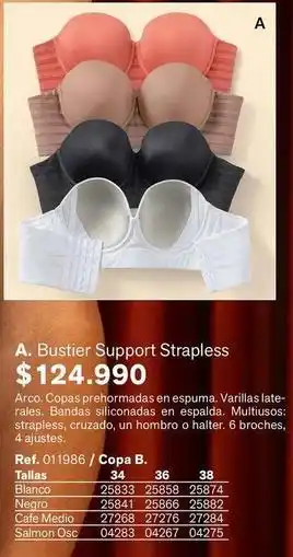 Arco - a. bustier support strapless