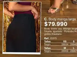 Leonisa Xs - body manga larga oferta