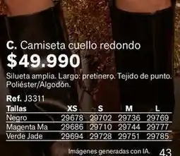 Leonisa Xs - camiseta cuello redondo oferta