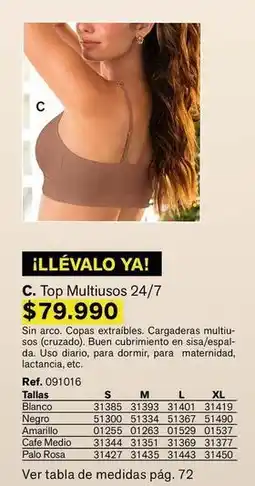 Leonisa Sos - top multiusos 24/7 ref. 091016 oferta