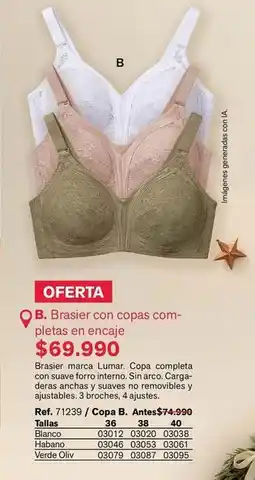 Leonisa Suave - brasier con copas completas en encaje oferta