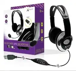 Falabella Diadema Over-Ear Gamer X-Kim HF-868U USB Negro Con Micrófono oferta