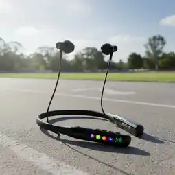 Falabella Audífonos Bluetooth WBK 180 Deportivos Cuello con Pantalla LED oferta