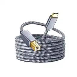 Falabella Cable Impresora USB-C a USB-B 1.5m Trenzado Laptop Mac PC oferta