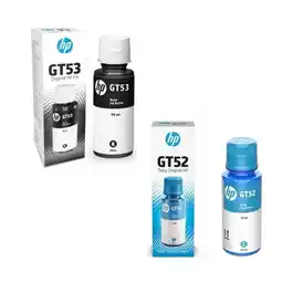 Falabella Combo De Botella De Tintas Gt53 Negra + Gt52 Cian oferta