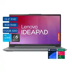 Falabella PORTATIL IdeaPad Slim 3 15IRU8/ Intel Core I3 1315U/ SSD 512GB/ DDR5 8GB/ WIN 11 PRO oferta