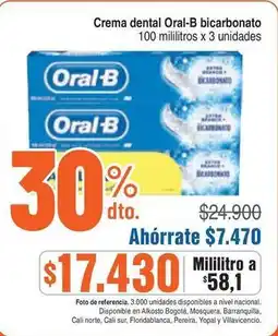 Alkosto Oral b - crema dental bicarbonato oferta