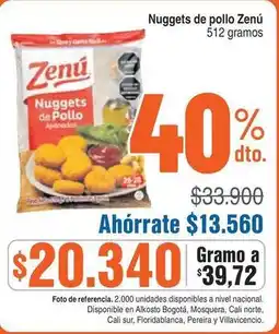Alkosto Nacional - nuggets de pollo oferta