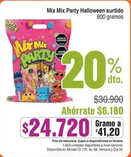 Alkosto Nacional - mix mix party halloween surtido oferta