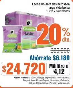 Alkosto Colanta - leche deslactosada larga vida bolsa oferta