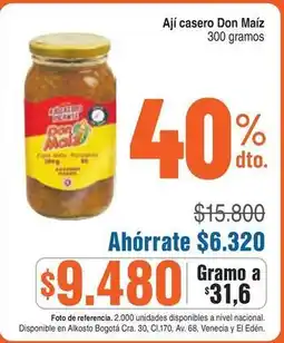 Alkosto Nacional - ají casero oferta