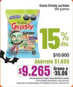 Alkosto Colombina - goma grissly surtido oferta