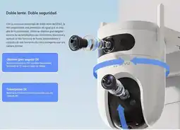 Falabella CÁMARA DE SEGURIDAD WIFI 360° DOBLE LENTE 5MP + 5MP VISION NOCTURNA A COLOR oferta