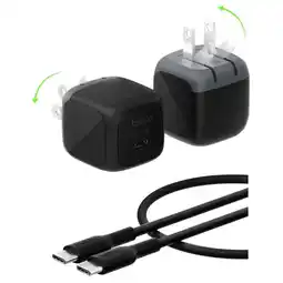 Falabella Cargador de Pared Carga Rapida 45W Retráctil + Cable USB Tipo C oferta