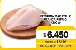 Mercar Pechuga Mac Pollo Blanca Refrig. oferta