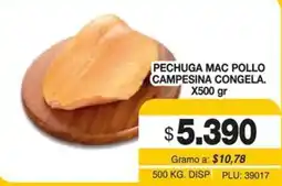 Mercar Pechuga Mac Pollo Campesina Congela oferta