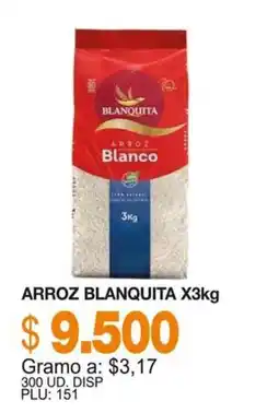 Mercar Blanquita arroz blanco oferta
