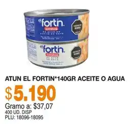 Mercar El fortin atun aceite o agua oferta