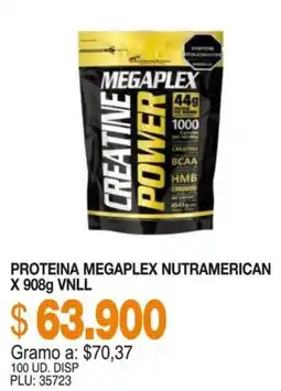 Mercar Nutramerican creatina power megaplex oferta