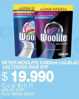 Mercar Woolite detergente liquido oferta